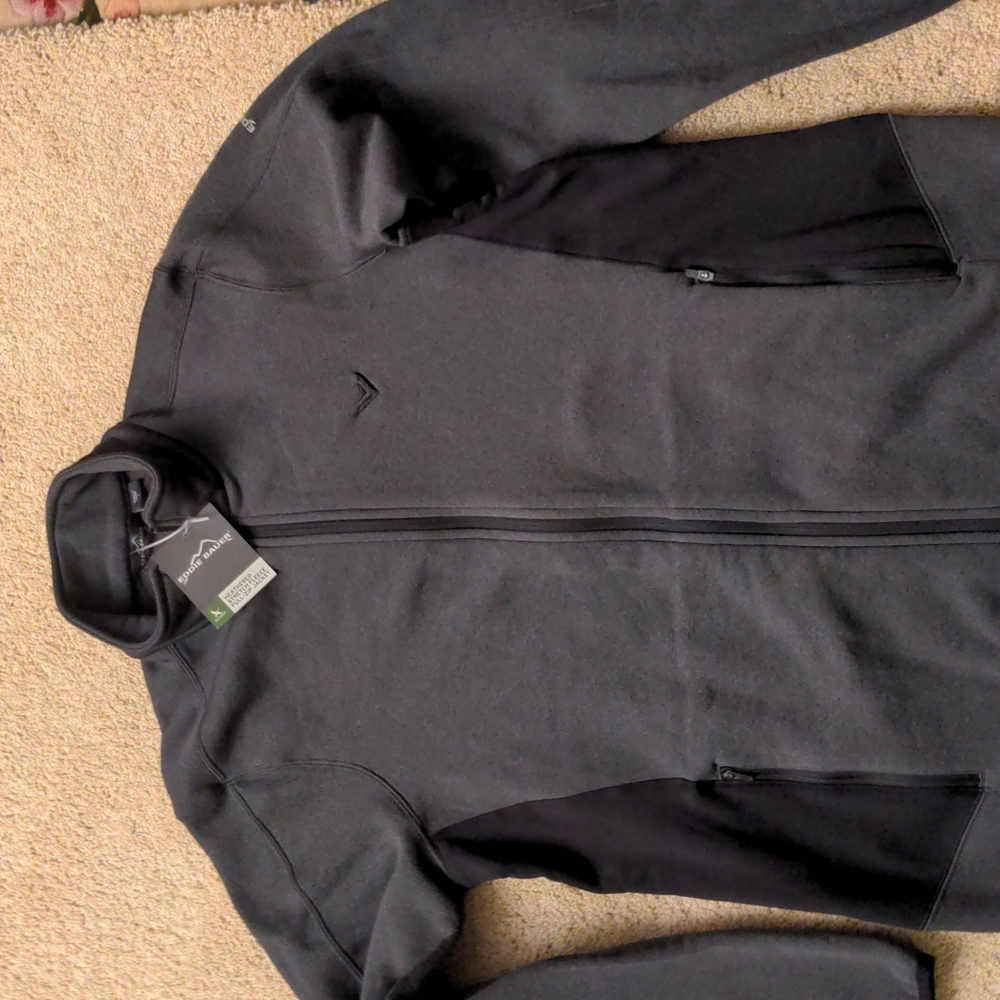 Eddie Bauer men's heathered stretch fleece jacket